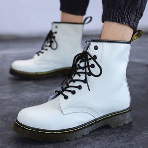 Doc Martens 1460 Women’s White Luana Leather White Lace Up Boots